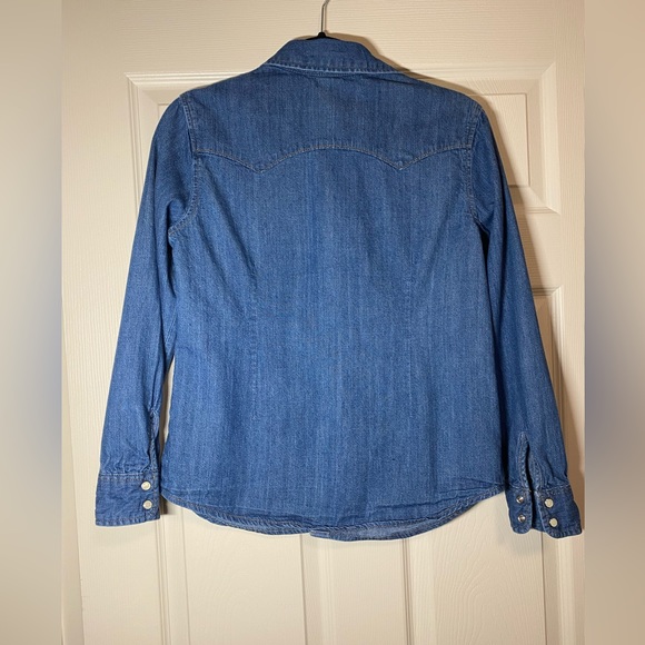 Denim Forum Niah Western Jean Shirt Medium - Picture 4 of 6
